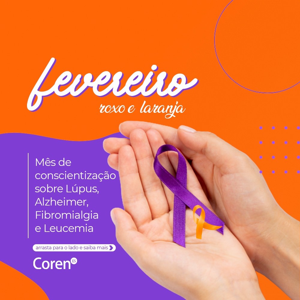 Mês Roxo Fevereiro Roxo e Laranja: conscientização é o principal objetivo ...